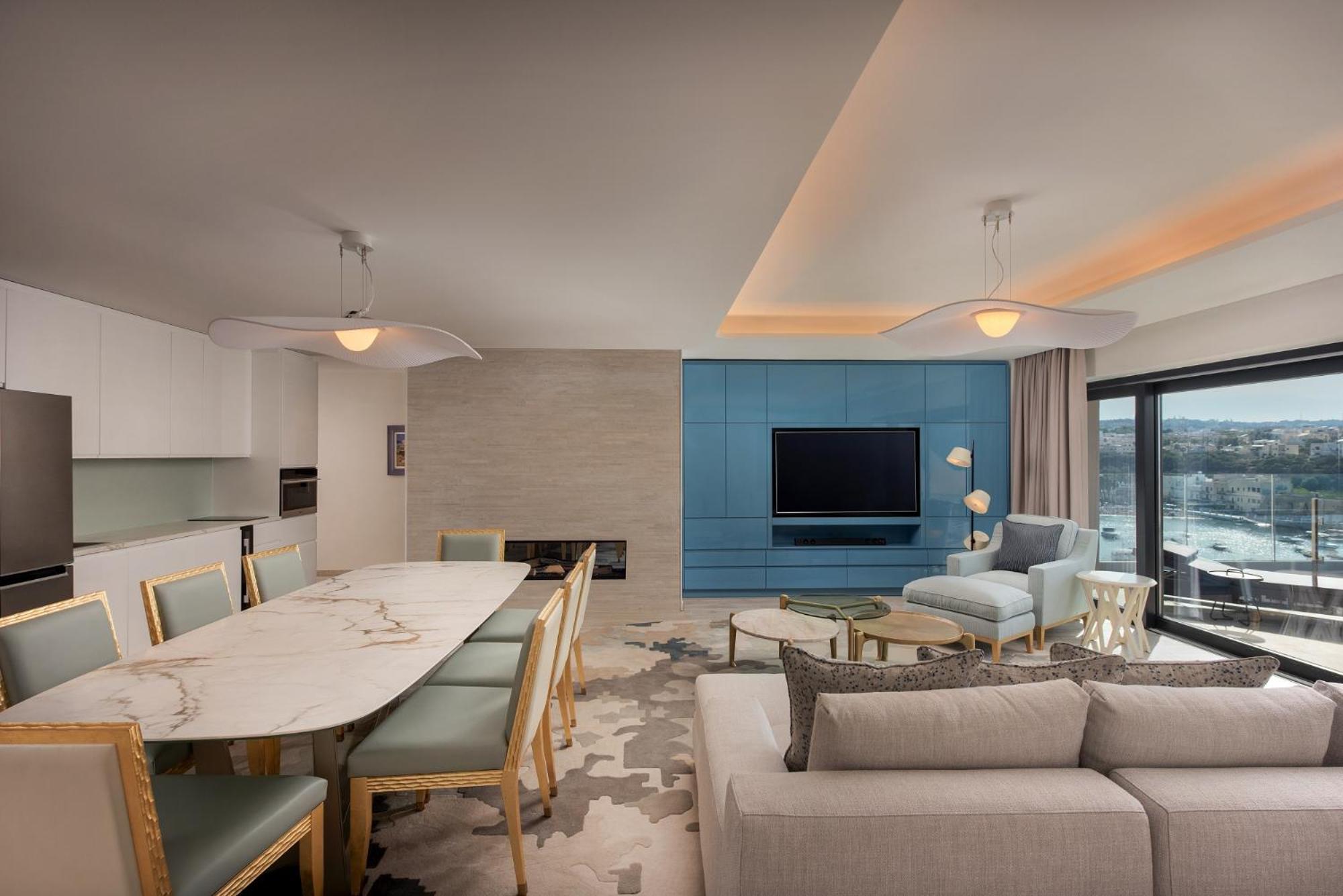 Präsidentensuite mit 3 Schlafzimmern und Meerblick – Penthouse